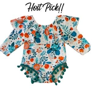 HP - Floral Onesie - NEW